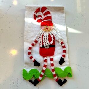 Mud Pie Santa Christmas Towel
